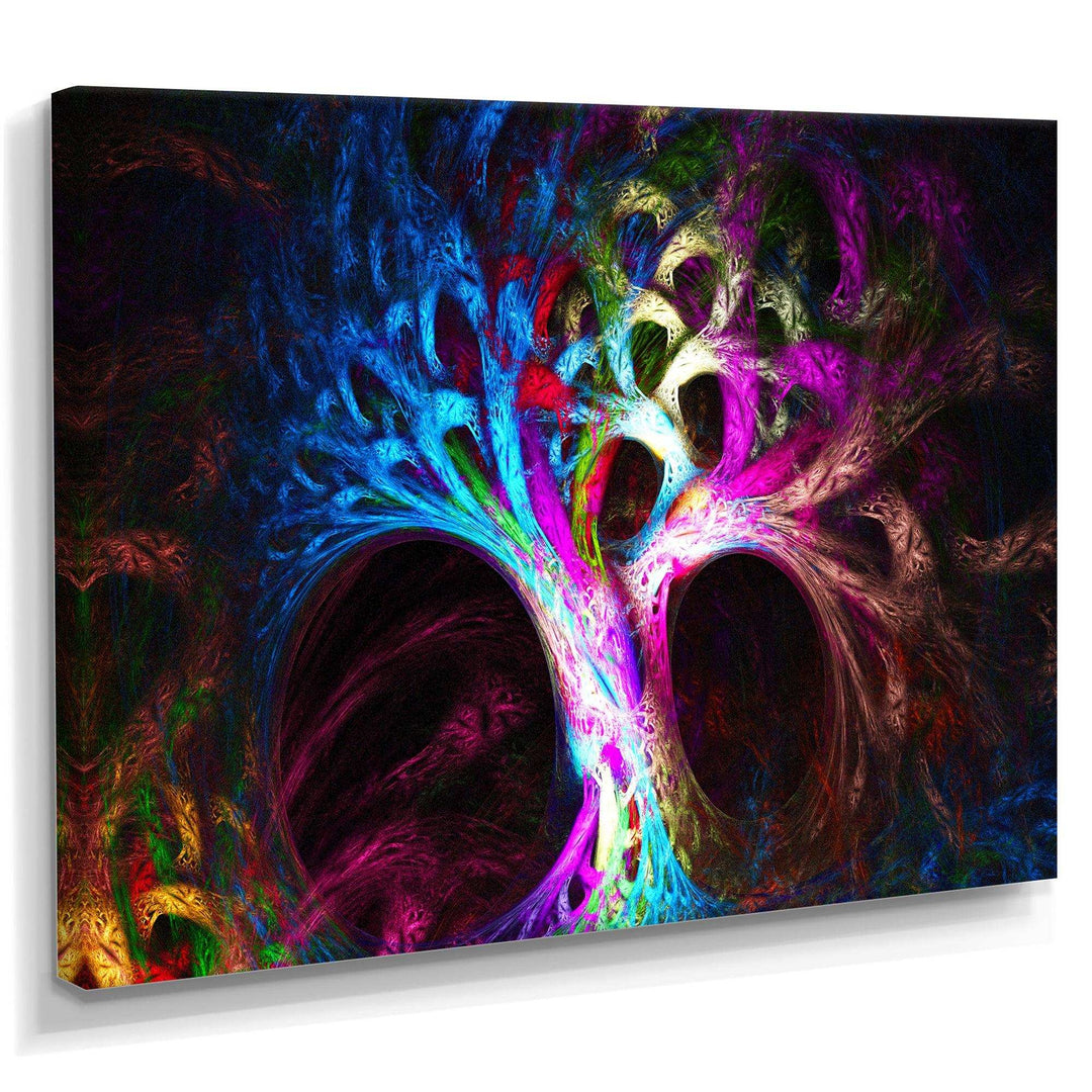 Magical Multi color Psychedelic Tree - Modern Wall Art Prints