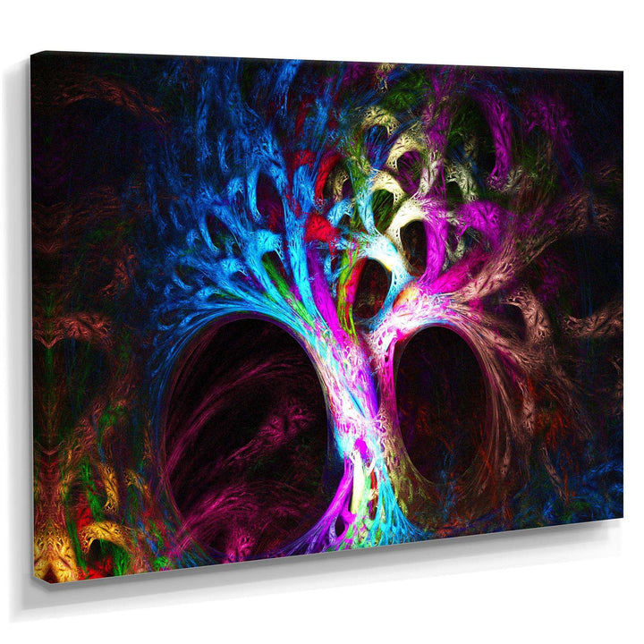Magical Multi color Psychedelic Tree - Modern Wall Art Prints