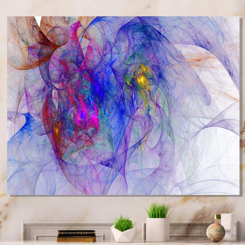 Blue Mystic Psychedelic Texture - Modern Canvas Wall Art