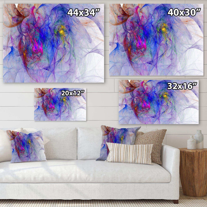 Blue Mystic Psychedelic Texture - Modern Canvas Wall Art