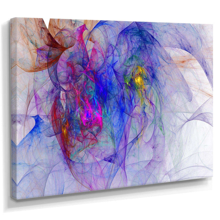 Blue Mystic Psychedelic Texture - Modern Canvas Wall Art
