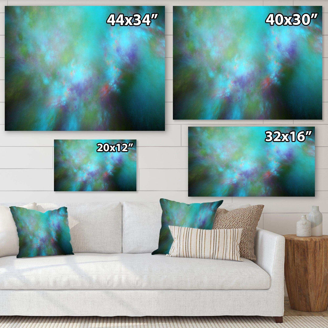 Perfect Blue Starry Sky - Modern Living Room Wall Decor