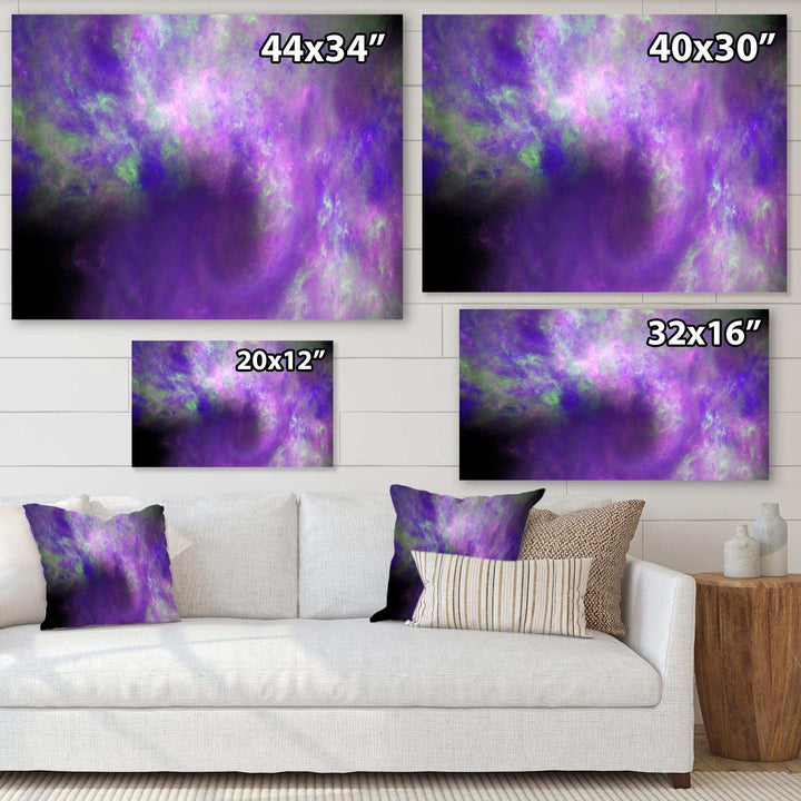 Perfect Light Purple Starry Sky - Modern Wall Art Prints