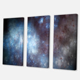 Blue Grey Starry Fractal Sky Multi-Panels