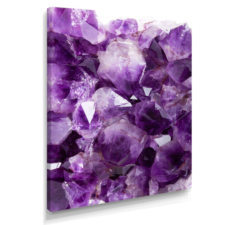 Purple Amethyst - Modern Canvas Wall Art