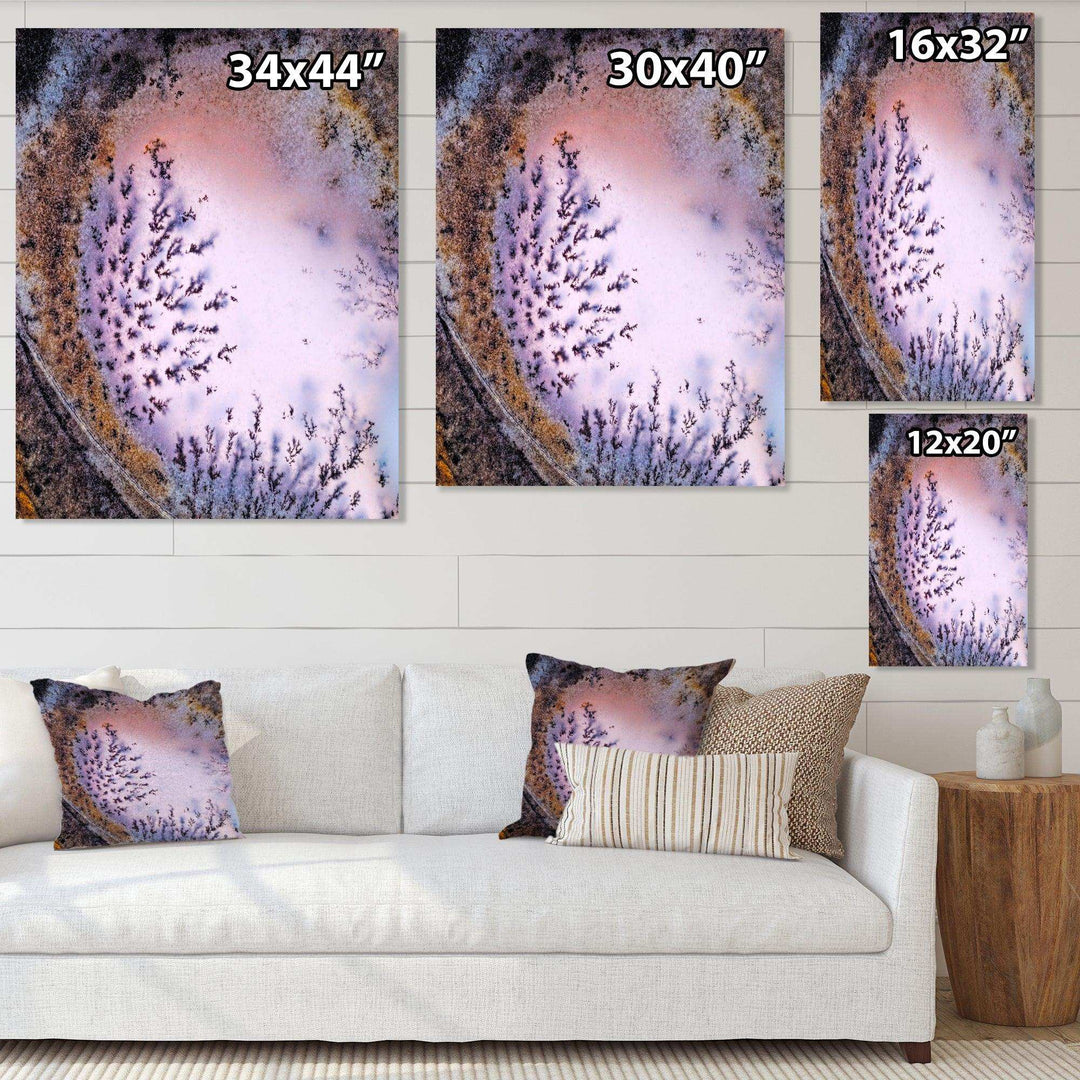 Crystal Dendrite macro - Modern Bedroom Wall Art