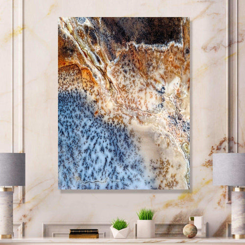 Moss Agate spotted - Modern Canvas Wall Art