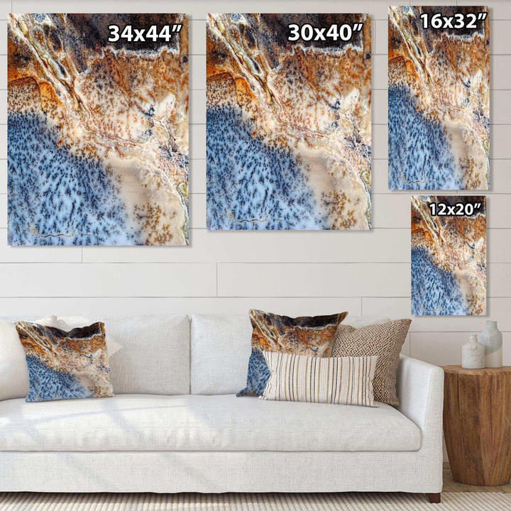 Moss Agate spotted - Modern Canvas Wall Art