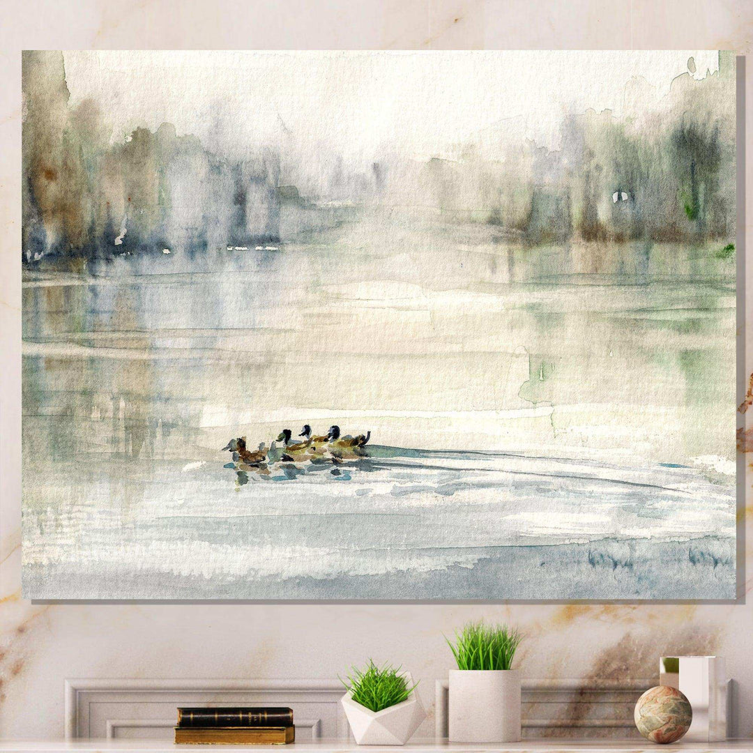 Ducks in Pond