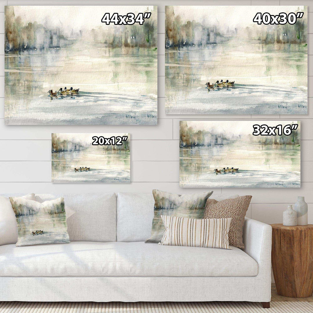 Ducks in Pond