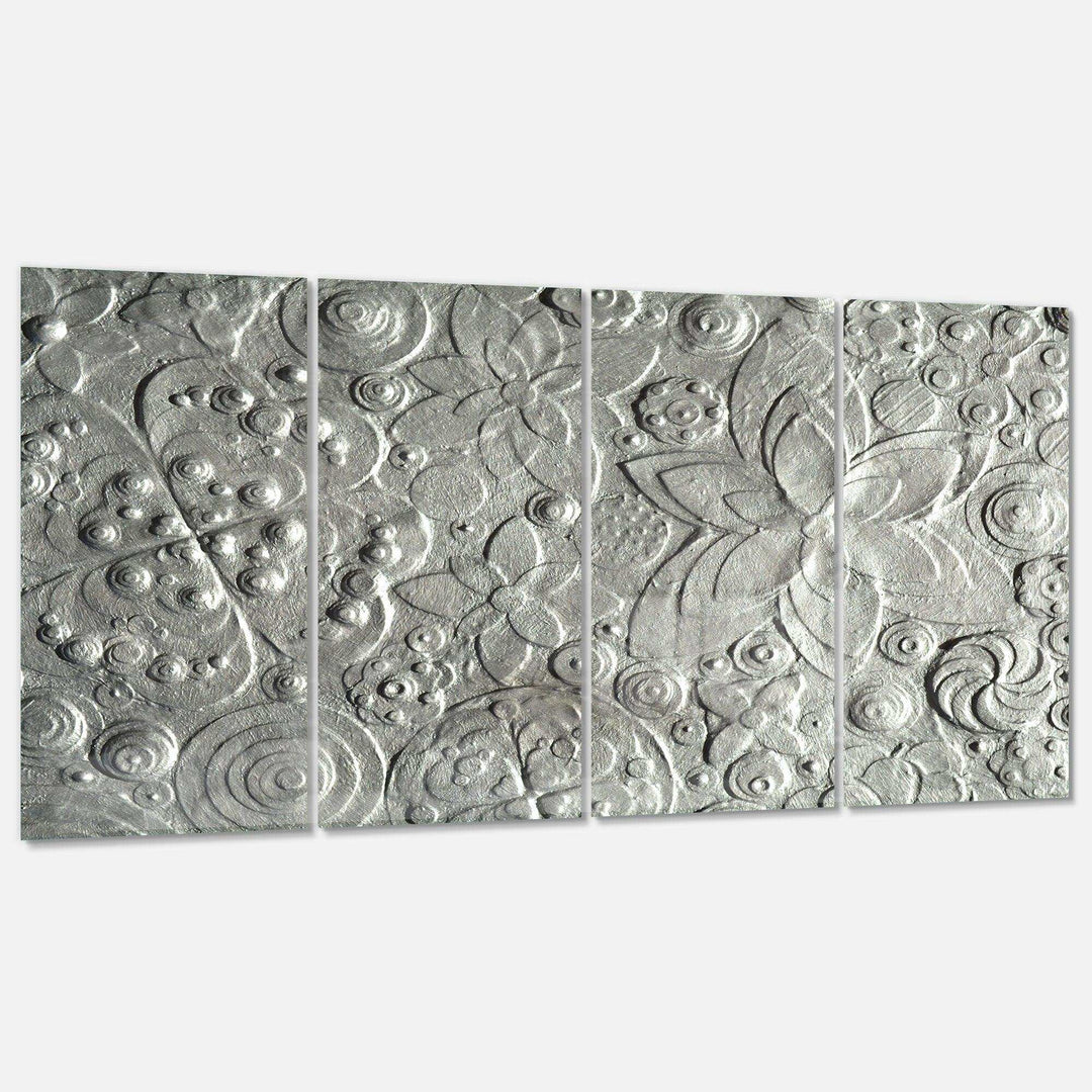 Silver flower embossing Multi-Panels