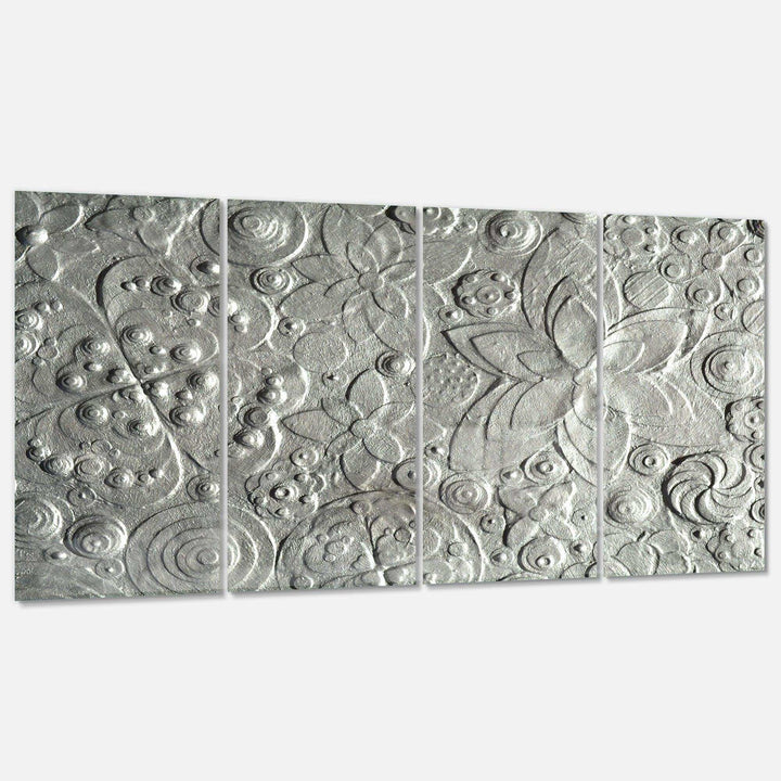 Silver flower embossing Multi-Panels