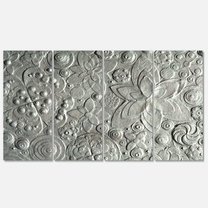 Silver flower embossing Multi-Panels