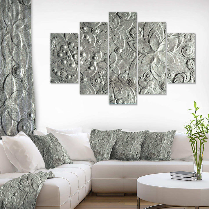 Silver flower embossing Multi-Panels