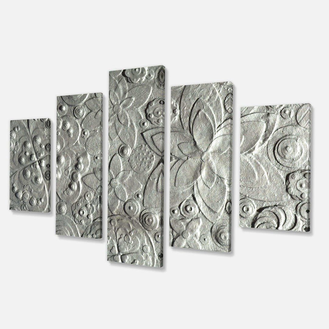 Silver flower embossing Multi-Panels