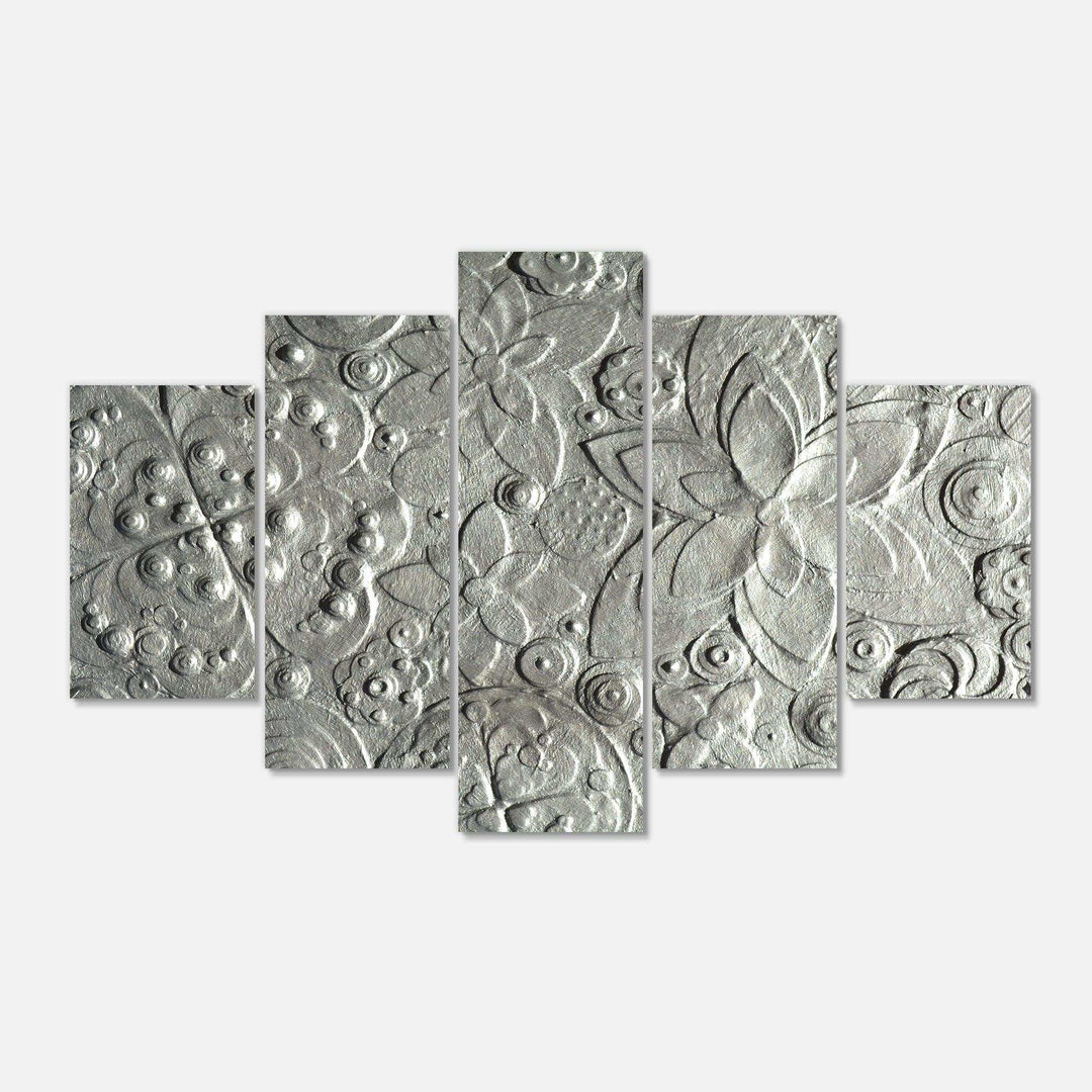 Silver flower embossing Multi-Panels