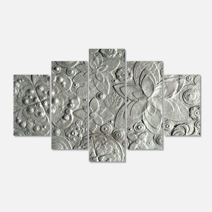Silver flower embossing Multi-Panels