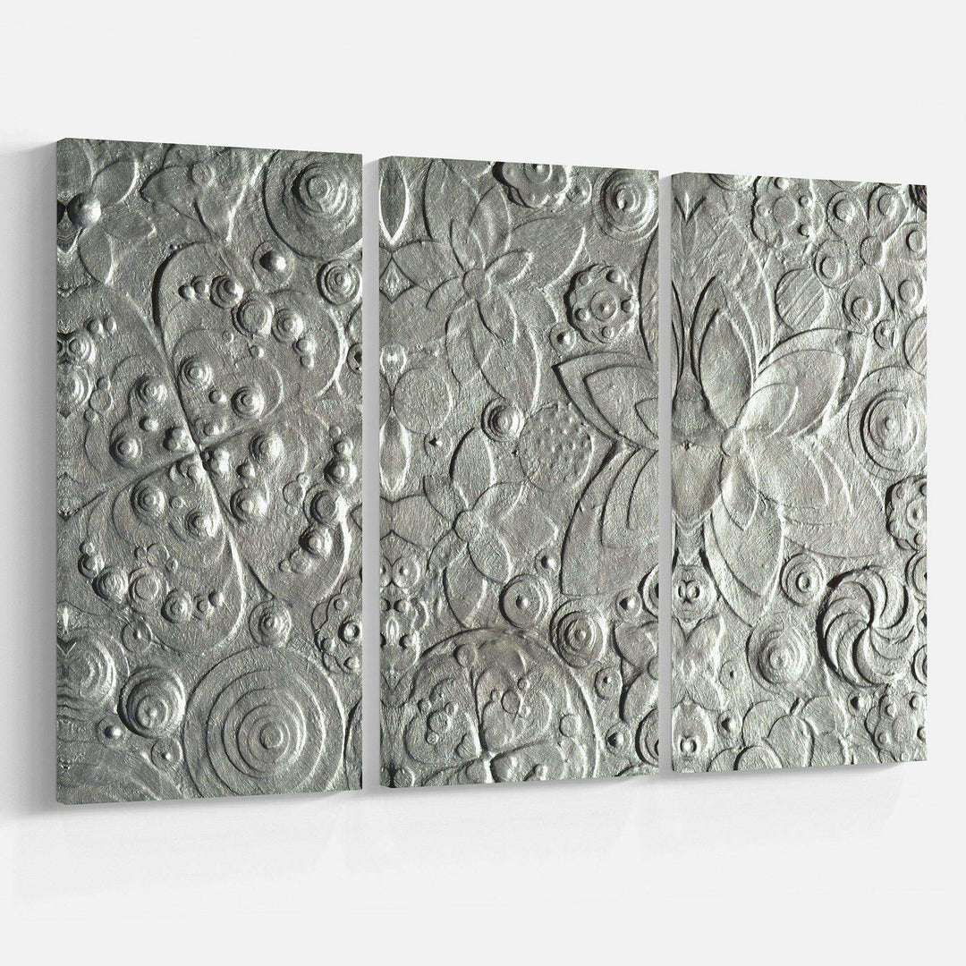 Silver flower embossing Multi-Panels