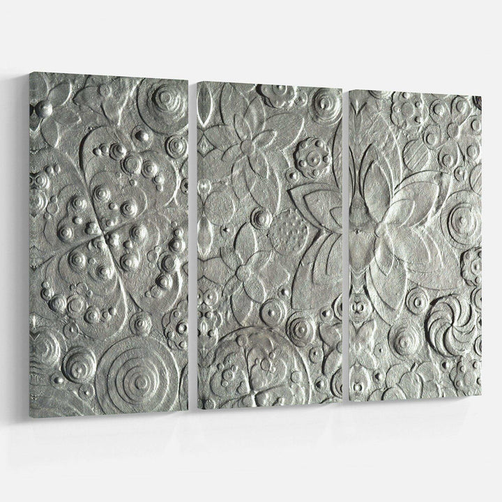 Silver flower embossing Multi-Panels