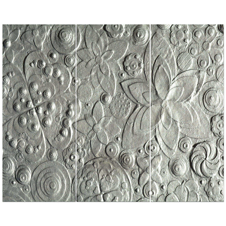 Silver flower embossing Multi-Panels