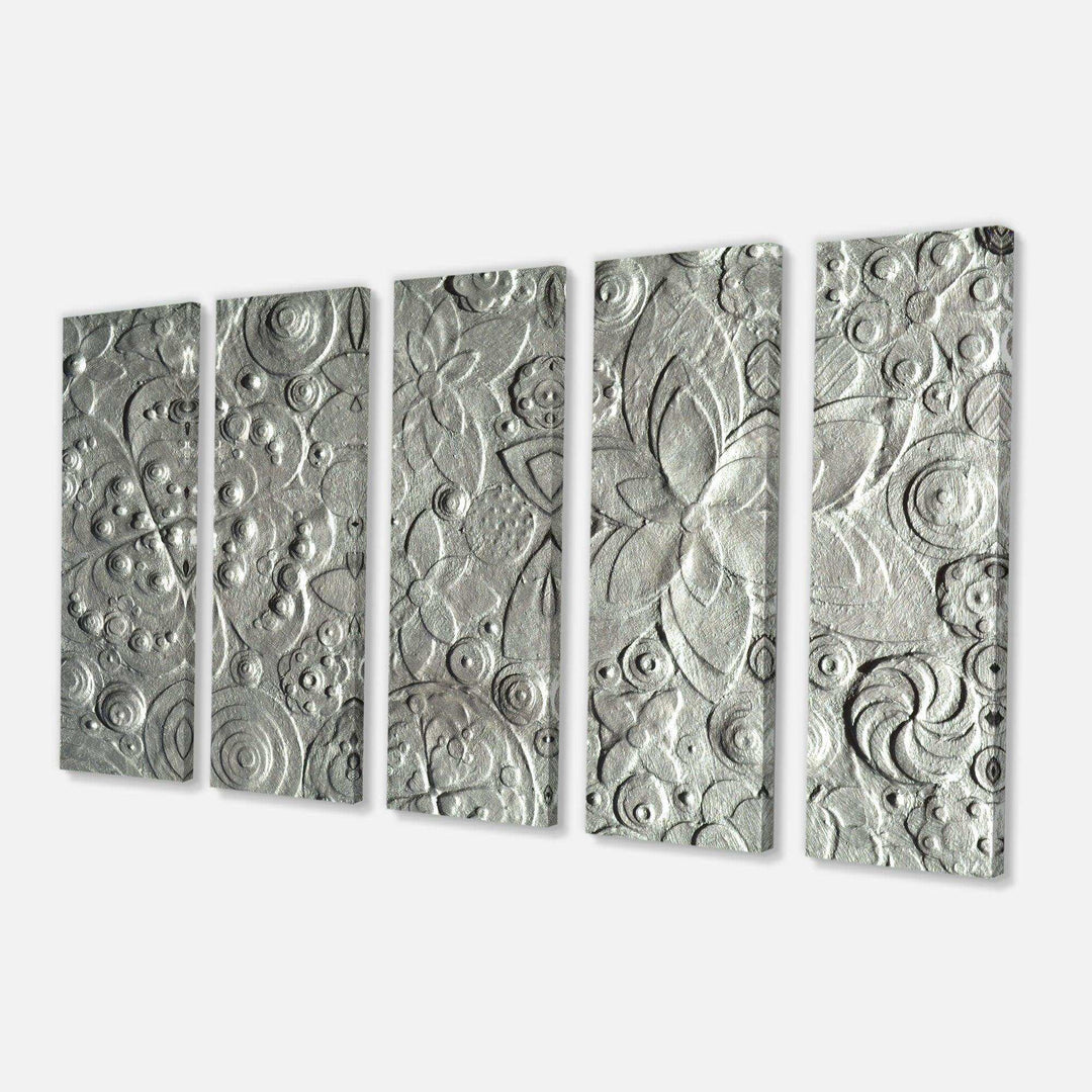 Silver flower embossing Multi-Panels