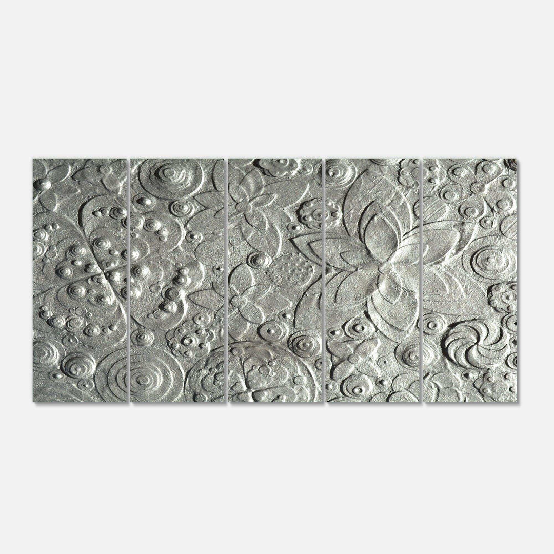 Silver flower embossing Multi-Panels