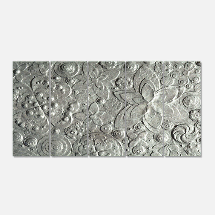 Silver flower embossing Multi-Panels
