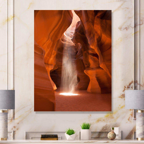 Light beam in Antelope Canyon in Arizona