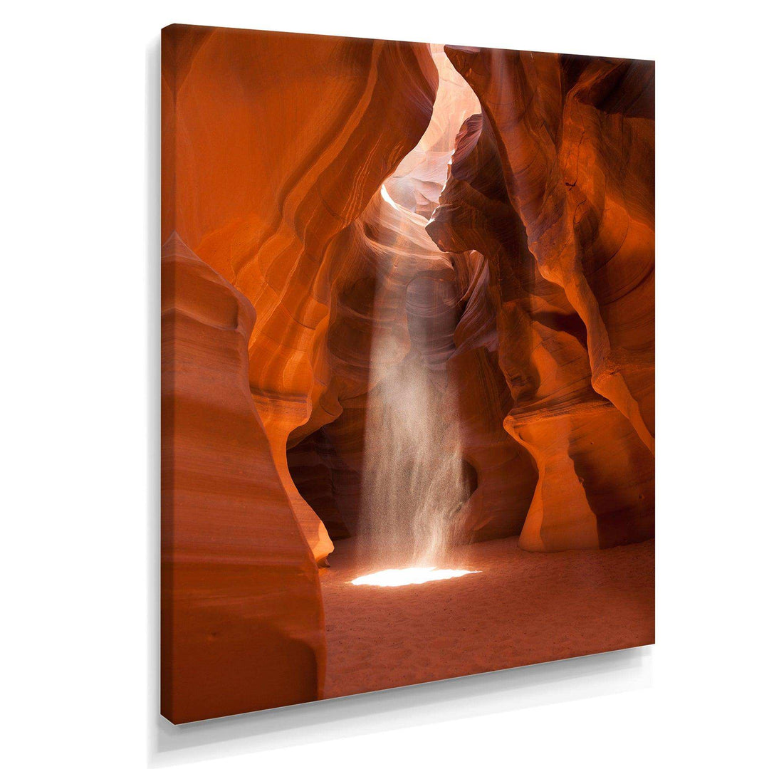 Light beam in Antelope Canyon in Arizona