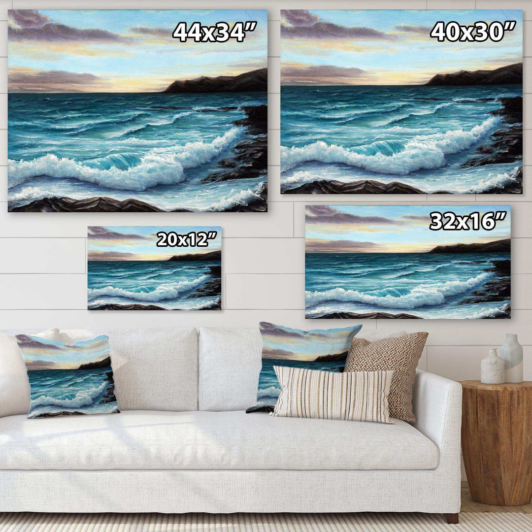 Ocean Waves at Seashore