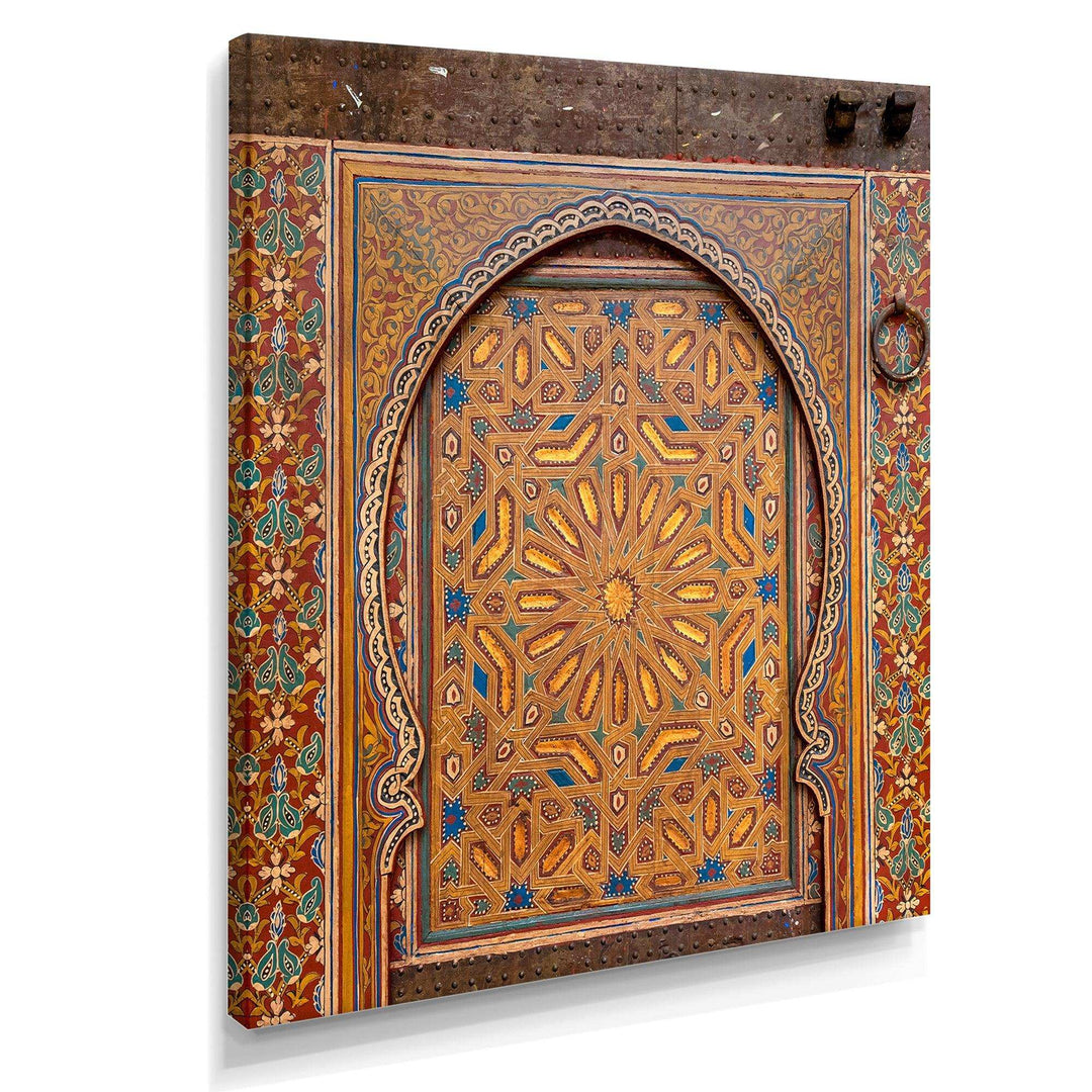Ancient Door Painting Morroco - Traditional Wall Art Prints