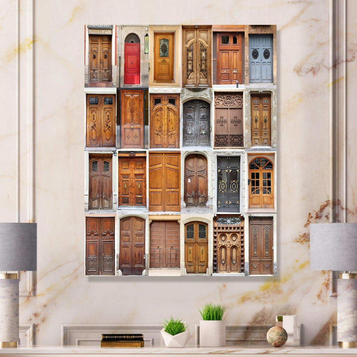 Art Nouveau Doors - Vintage Living Room Wall Decor