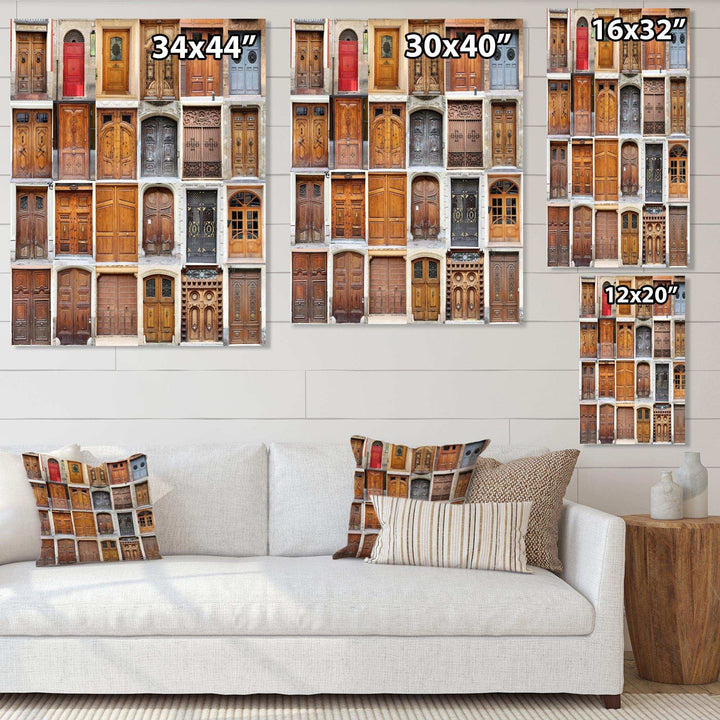 Art Nouveau Doors - Vintage Living Room Wall Decor