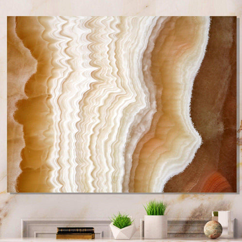 Marbled Stone Layers - Traditional Living Room Wall Decor