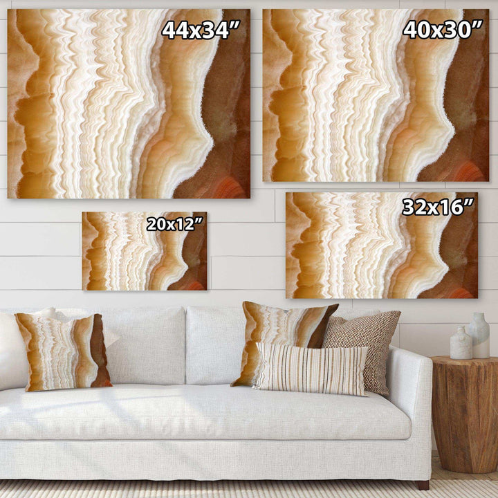Marbled Stone Layers - Traditional Living Room Wall Decor