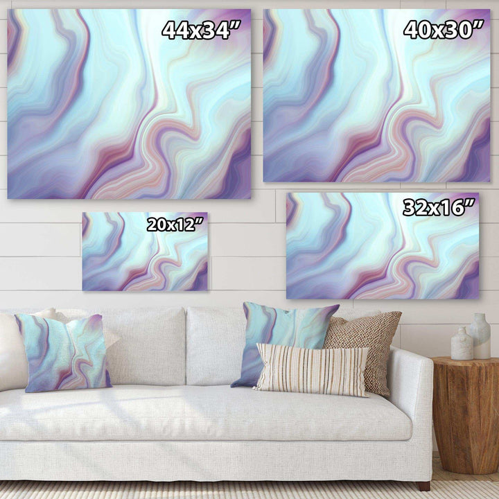Marbled Liquid Agate Colours - Modern Bedroom Wall Art