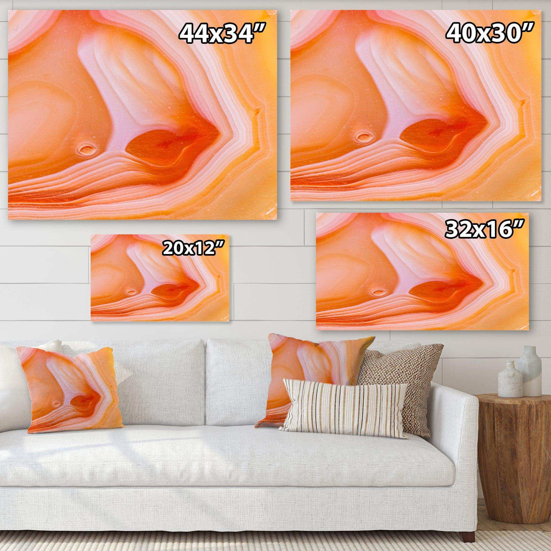 Mineral Orange Agate - Mid-Century Modern Wall Art Prints