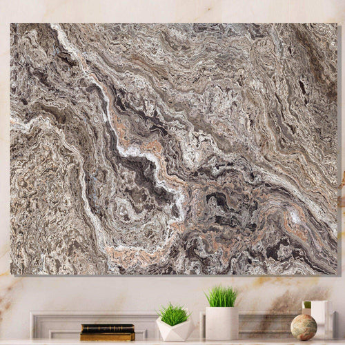 Onyx Travertine Tile - Mid-Century Modern Canvas Wall Art