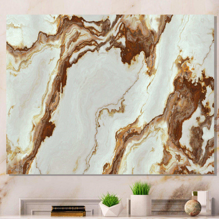 Natural Onyx Texture - Mid-Century Modern Bedroom Wall Art