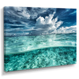 Amazing Underwater Seascape And Clouds