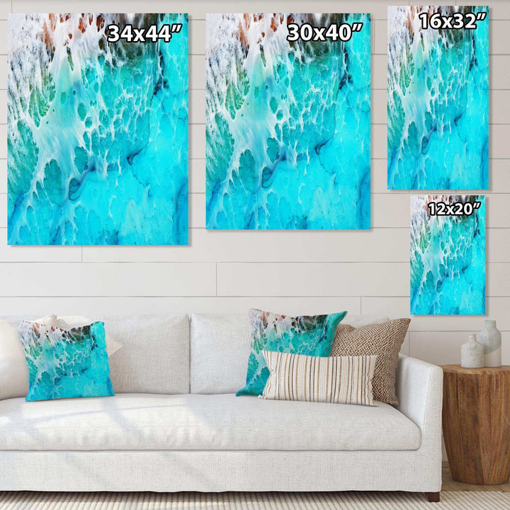 Waves Epoxy ResIn Art III - Modern Bedroom Wall Art