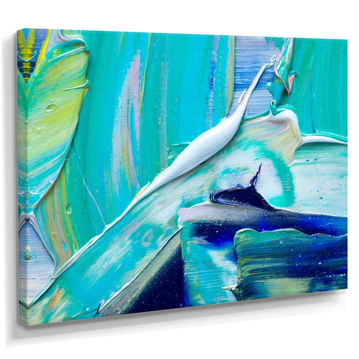 Oil On Canvas Textured Composition IX - Modern Canvas Wall Art