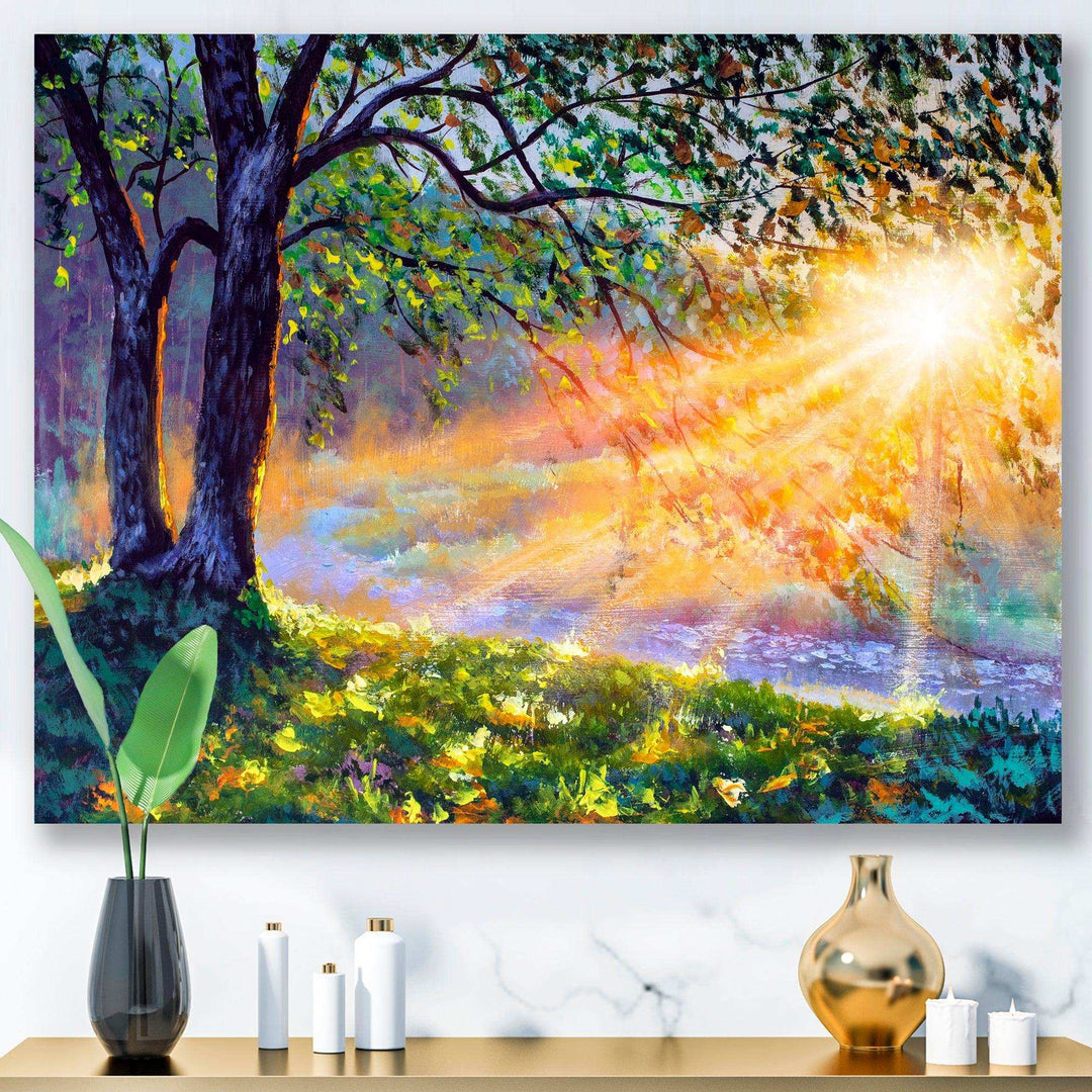 Dawn Sunshine Light By The River