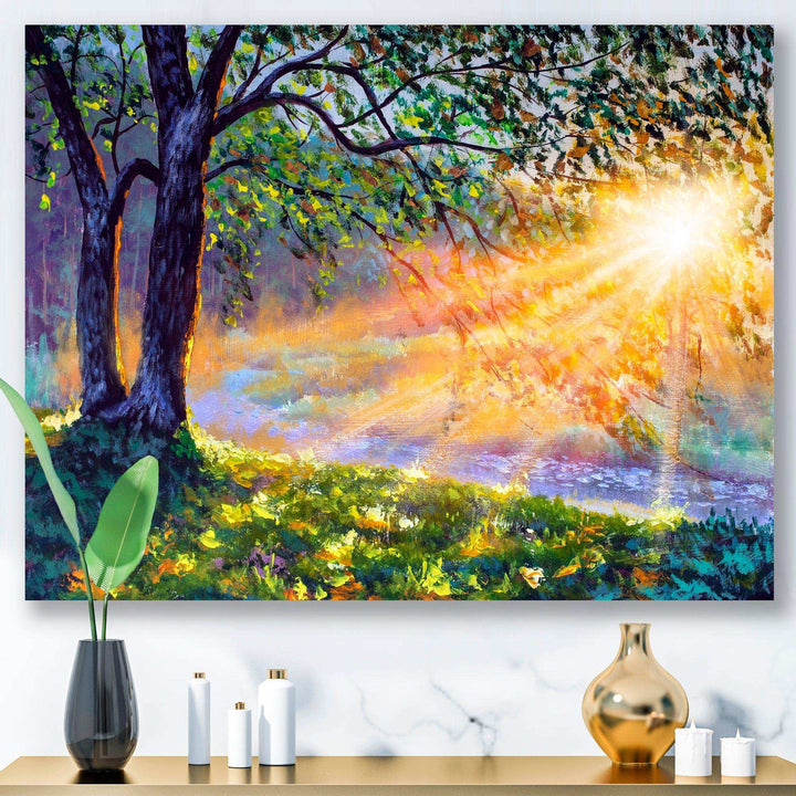 Dawn Sunshine Light By The River