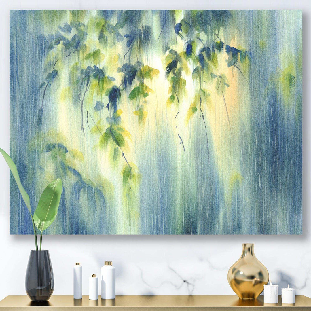 RaIn Falling Down In Green Lit Forest II