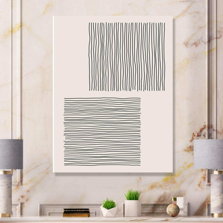 Minimal Geometric Compostions Of Elementary Forms XX - Modern Bedroom Wall Art