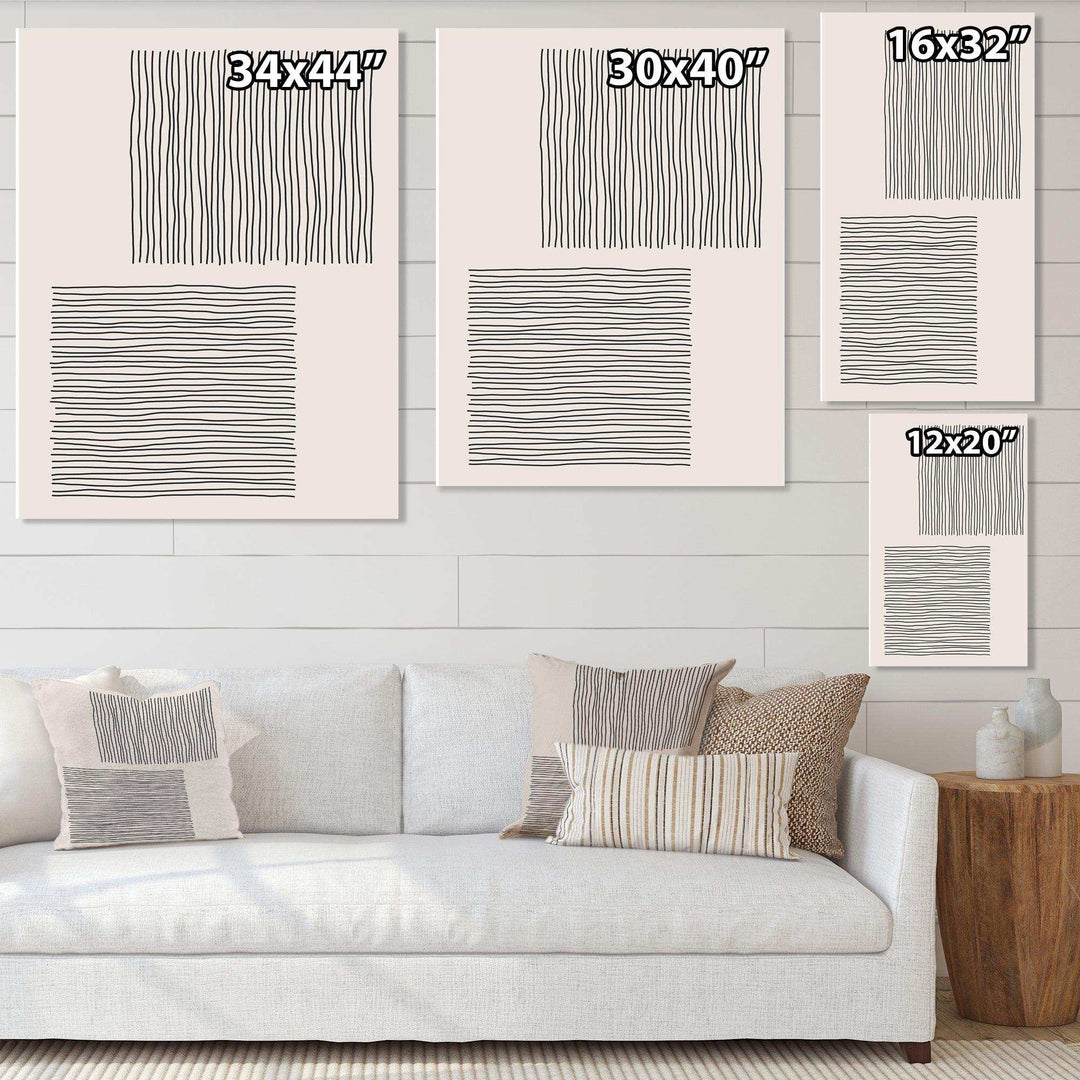 Minimal Geometric Compostions Of Elementary Forms XX - Modern Bedroom Wall Art
