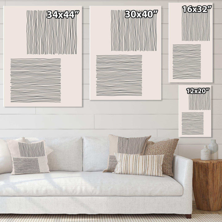 Minimal Geometric Compostions Of Elementary Forms XX - Modern Bedroom Wall Art