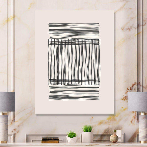Minimal Geometric Compostions Of Elementary Forms XXII - Modern Canvas Wall Art