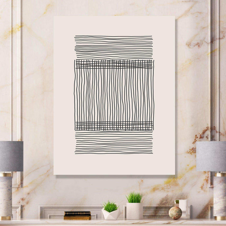 Minimal Geometric Compostions Of Elementary Forms XXII - Modern Canvas Wall Art